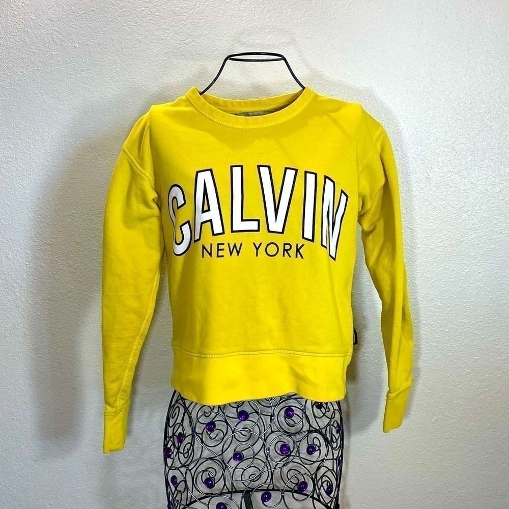 Yellow Calvin Klein New York Crewneck sweater size S